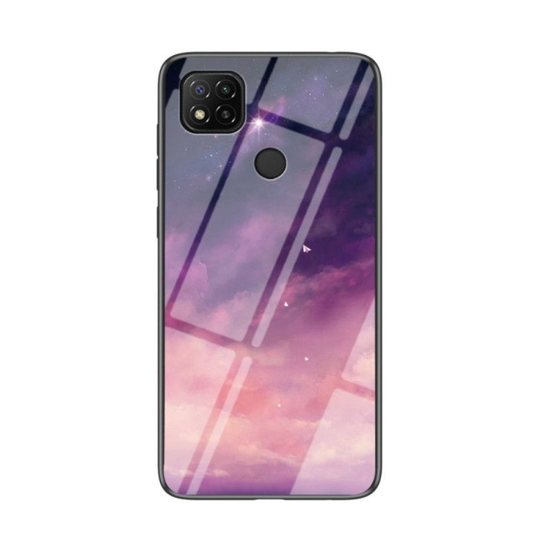 Κάλυμμα Xiaomi Redmi 9C Λευκό Σκληρυμένο Γυαλί Ομορφιάς