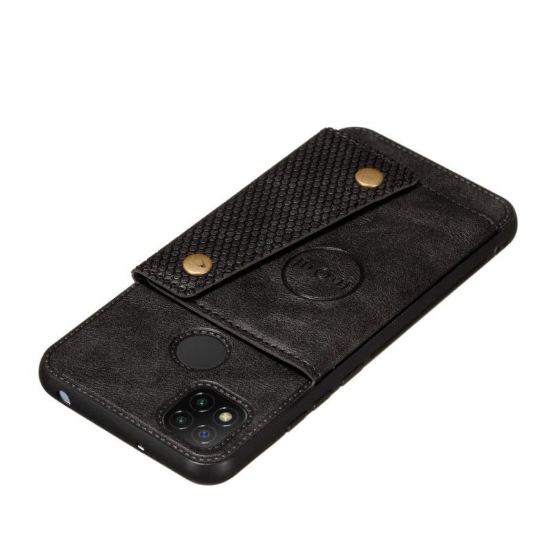 Κάλυμμα Xiaomi Redmi 9C Μαύρο Κούμπωμα Πορτοφολιού
