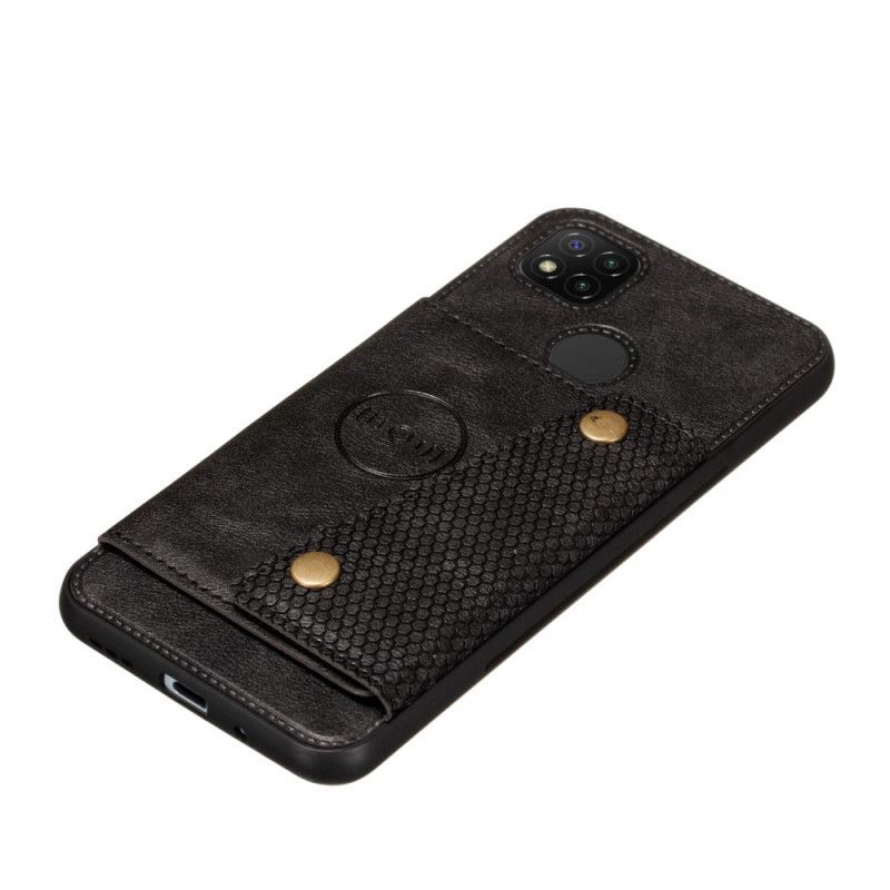 Κάλυμμα Xiaomi Redmi 9C Μαύρο Κούμπωμα Πορτοφολιού