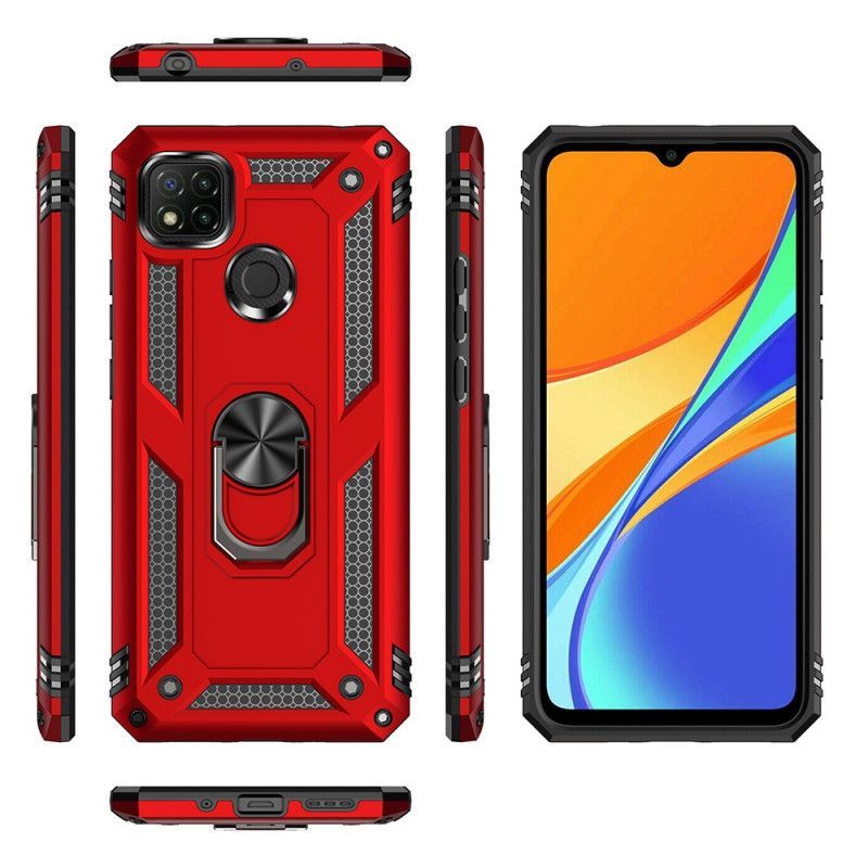 Κάλυμμα Xiaomi Redmi 9C Μαύρο Premium Δαχτυλίδι