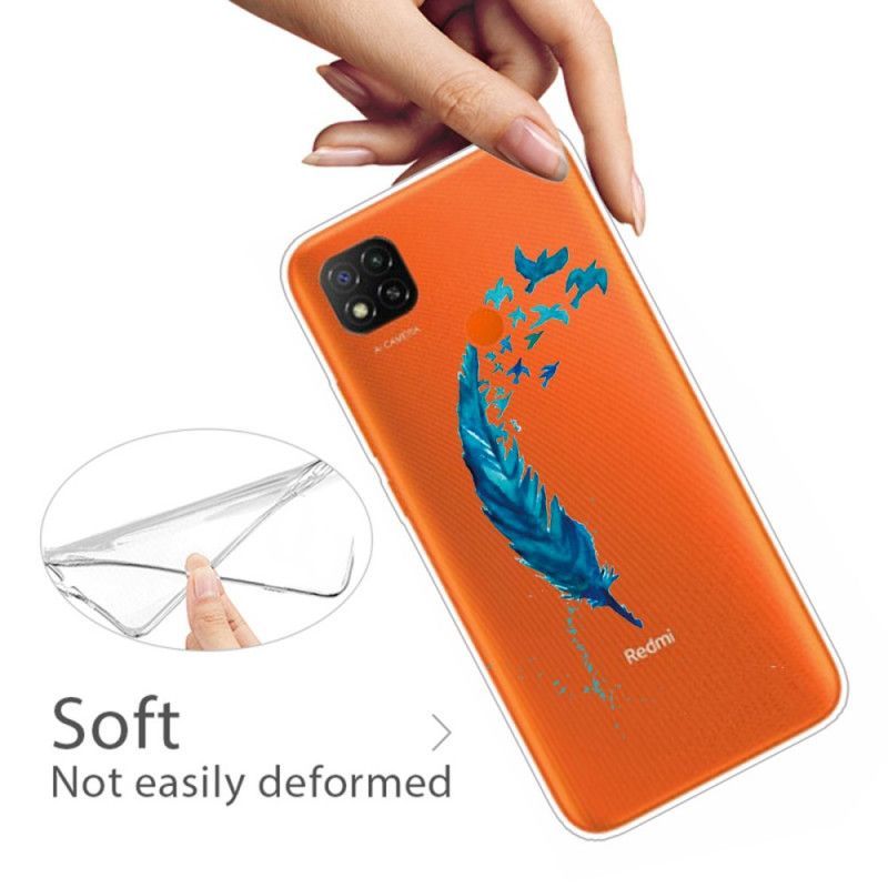 Κάλυμμα Xiaomi Redmi 9C Θήκες Κινητών Όμορφο Μπλε Φτερό