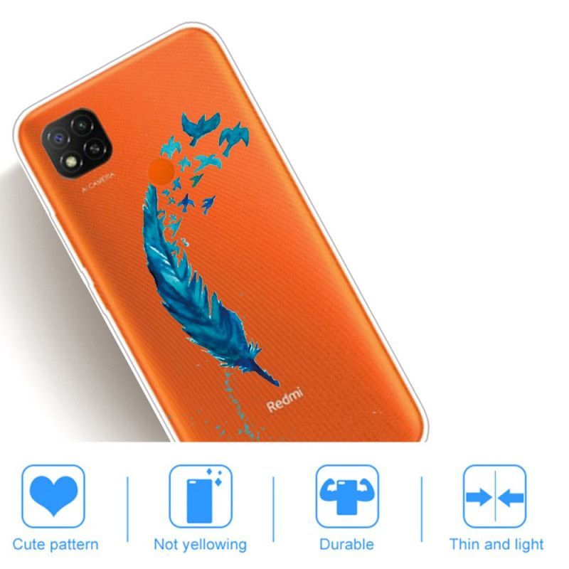 Κάλυμμα Xiaomi Redmi 9C Θήκες Κινητών Όμορφο Μπλε Φτερό