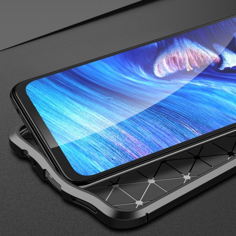 Κάλυμμα Xiaomi Redmi Note 10 / Note 10S Μαύρο Εφέ Από Δέρμα Λίτσι Διπλής Γραμμής