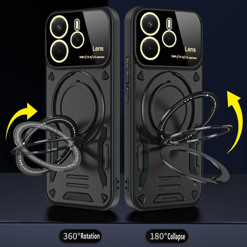 Κάλυμμα Xiaomi Redmi Note 14 4g Μαγνητική Περιστρεφόμενη Βάση Σιλικόνης