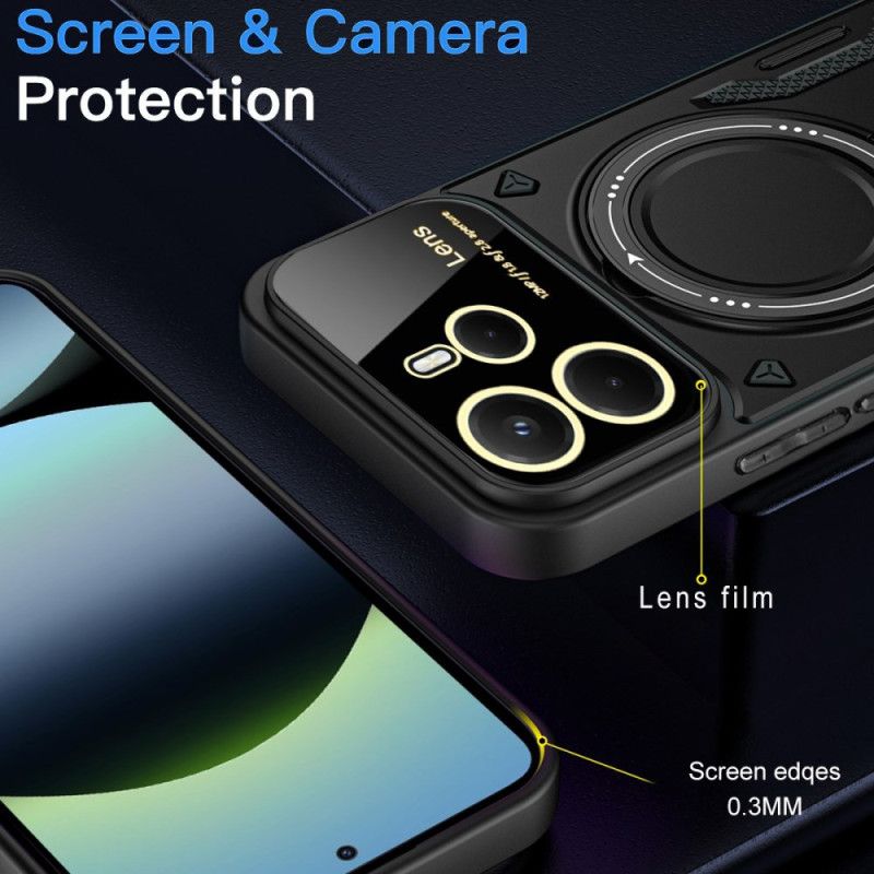 Κάλυμμα Xiaomi Redmi Note 14 4g Μαγνητική Περιστρεφόμενη Βάση Σιλικόνης