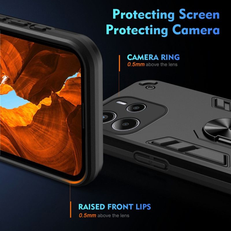 Κάλυμμα Xiaomi Redmi Note 14 4g Υβριδικό Με Βάση Δαχτυλιδιού