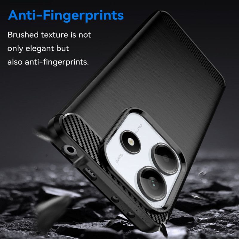 Κάλυμμα Xiaomi Redmi Note 14 5g Βουρτσισμένο Ανθρακονήματα