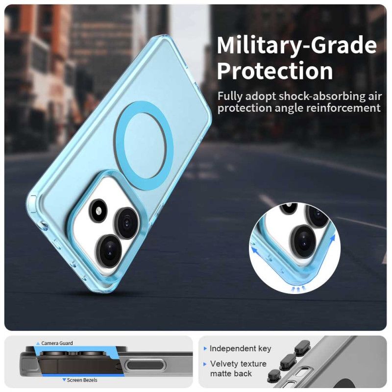 Κάλυμμα Xiaomi Redmi Note 14 5g Συμβατό Με Magsafe Με Παγωμένο Γκλίτερ