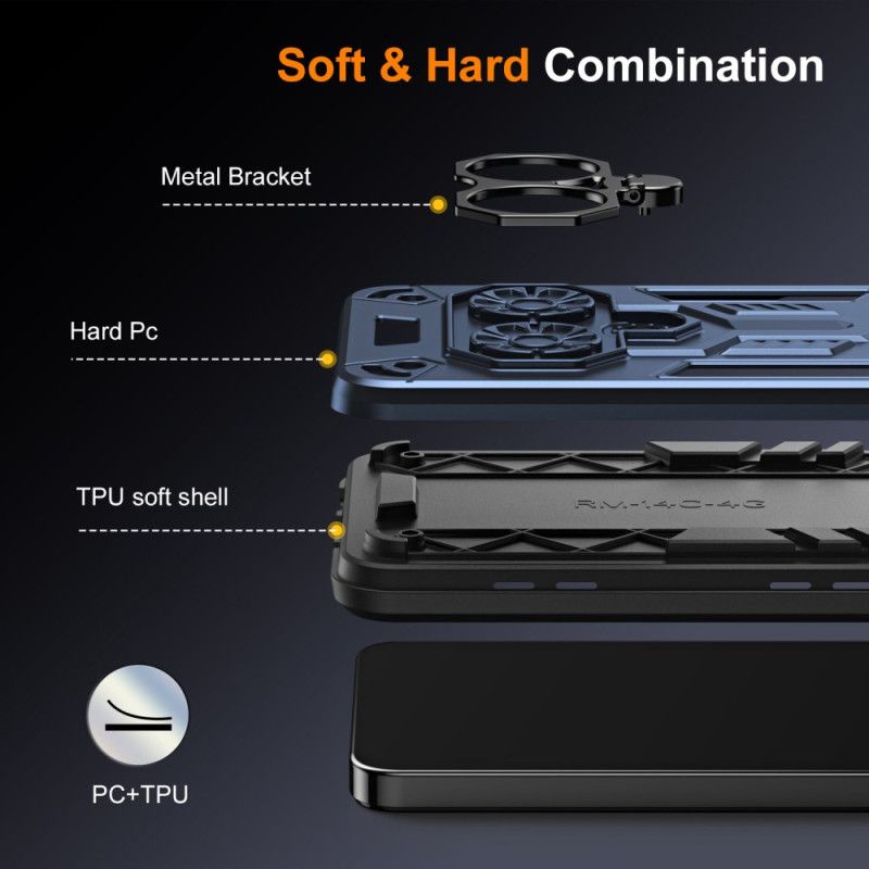 Κάλυμμα Xiaomi Redmi Note 14 5g Θήκες Κινητών Θήκη Δαχτυλιδιών Με Εφέ Μετάλλου