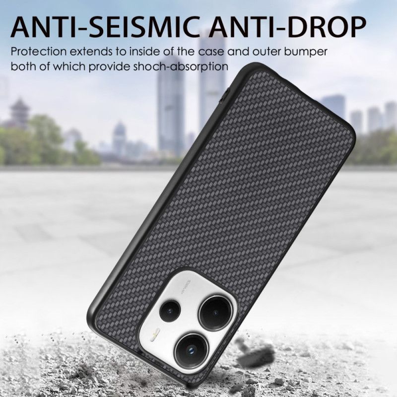 Κάλυμμα Xiaomi Redmi Note 14 5g Θήκες Κινητών Υφή Ινών Άνθρακα