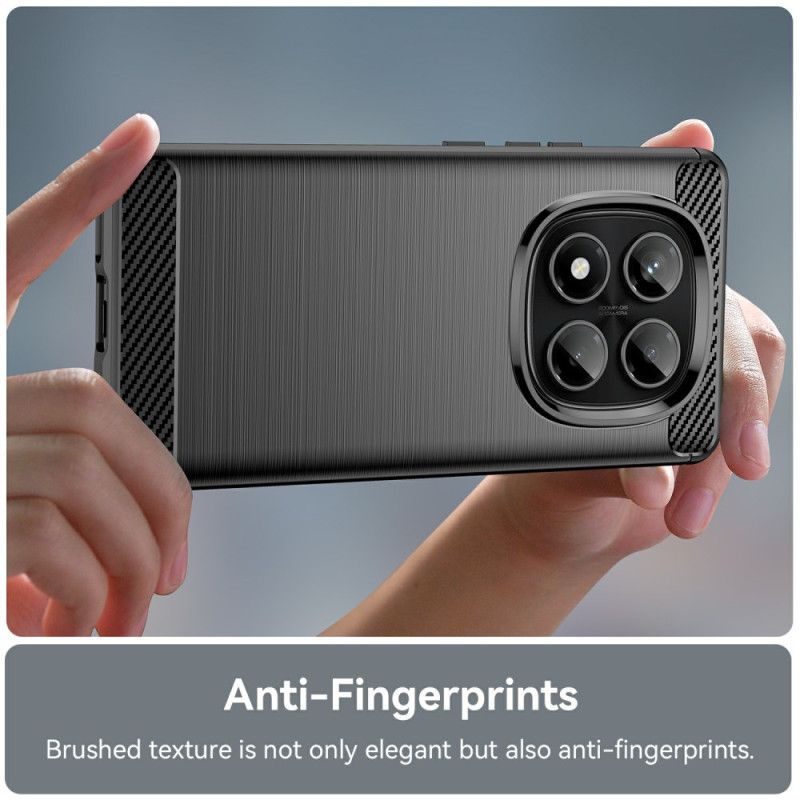 Κάλυμμα Xiaomi Redmi Note 14 Pro 4g Βουρτσισμένο Ανθρακονήματα