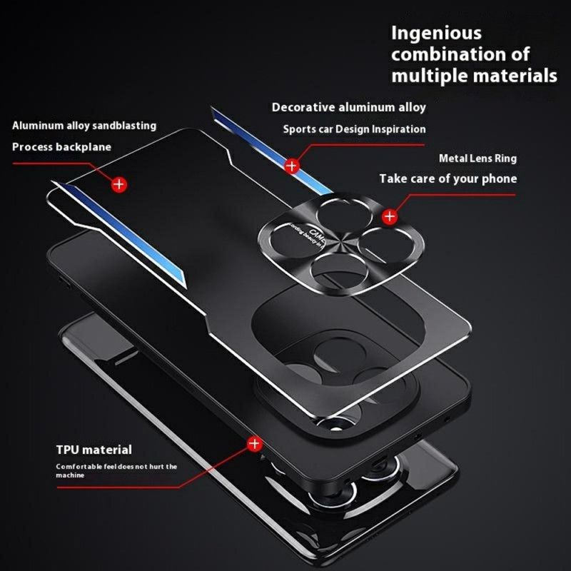 Κάλυμμα Xiaomi Redmi Note 14 Pro 4g Μεταλλικό Εφέ Σιλικόνης