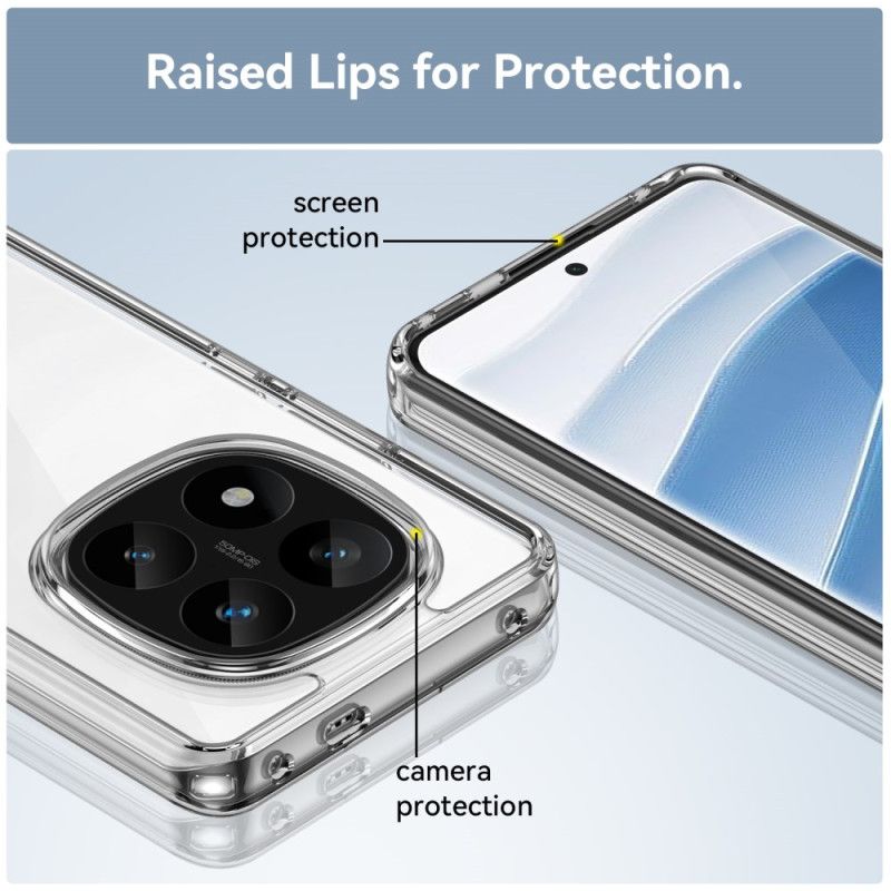 Κάλυμμα Xiaomi Redmi Note 14 Pro 5g Διαφανές Με Πλήρες Προστατευτικό Οθόνης Από Σκληρυμένο Γυαλί