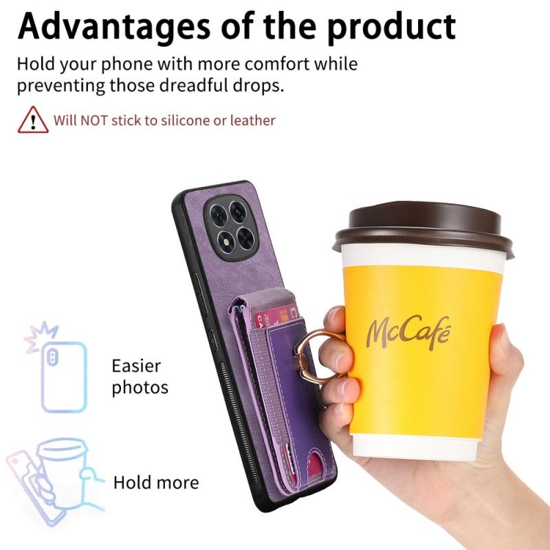 Κάλυμμα Xiaomi Redmi Note 14 Pro 5g Μαγνητική Θήκη Καρτών Με Κάθετο Πτερύγιο