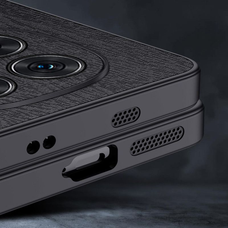 Κάλυμμα Xiaomi Redmi Note 14 Pro 5g Υφασμάτινο Δέρμα Με Υφή Σιλικόνης