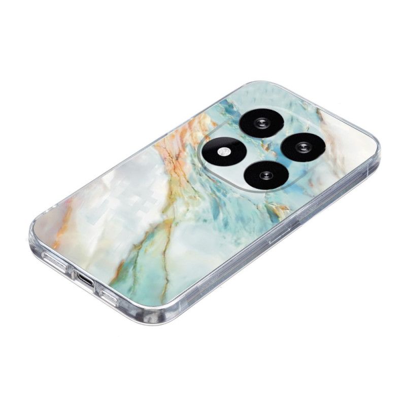 Κάλυμμα Xiaomi Redmi Note 14 Pro Plus 5g Πίνακας Με Λάδι Από Μάρμαρο Σιλικόνης