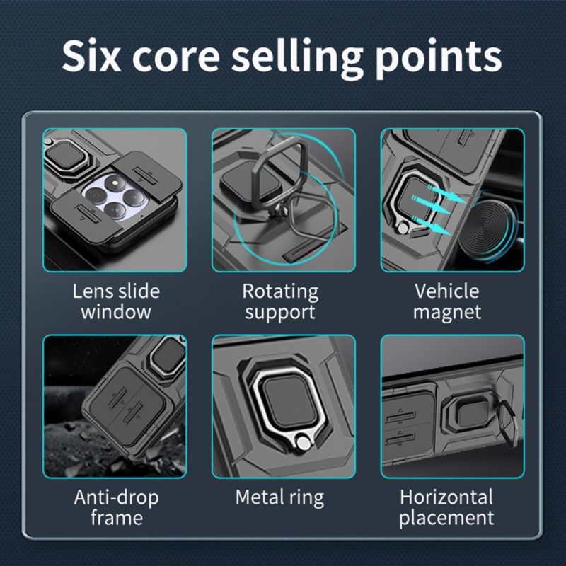 Κάλυμμα Xiaomi Redmi Note 15 Pro 5g Ανθεκτικό Δαχτυλίδι Με Καπάκι Φακού