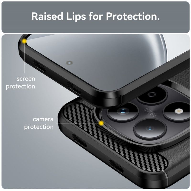 Κάλυμμα Xiaomi Redmi Note 15 Pro 5g Βουρτσισμένο Ανθρακονήματα