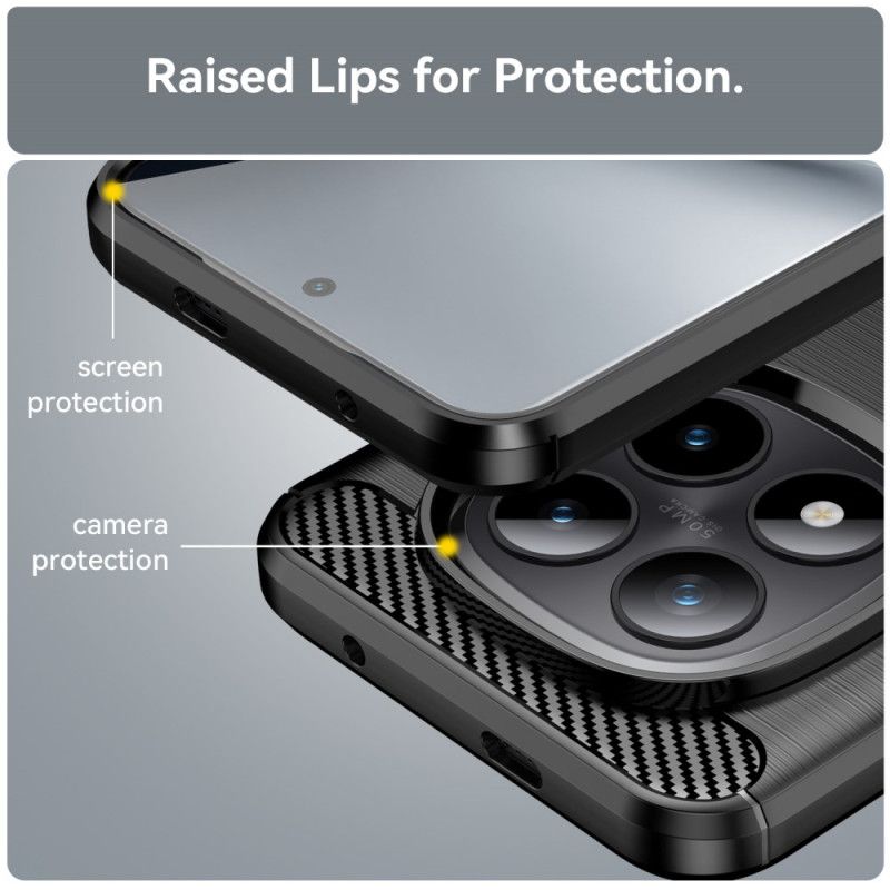 Κάλυμμα Xiaomi Redmi Note 15 Pro Plus 5g Βουρτσισμένο Ανθρακονήματα