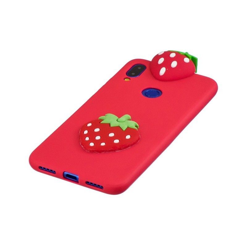 Κάλυμμα Xiaomi Redmi Note 7 3D Φράουλα