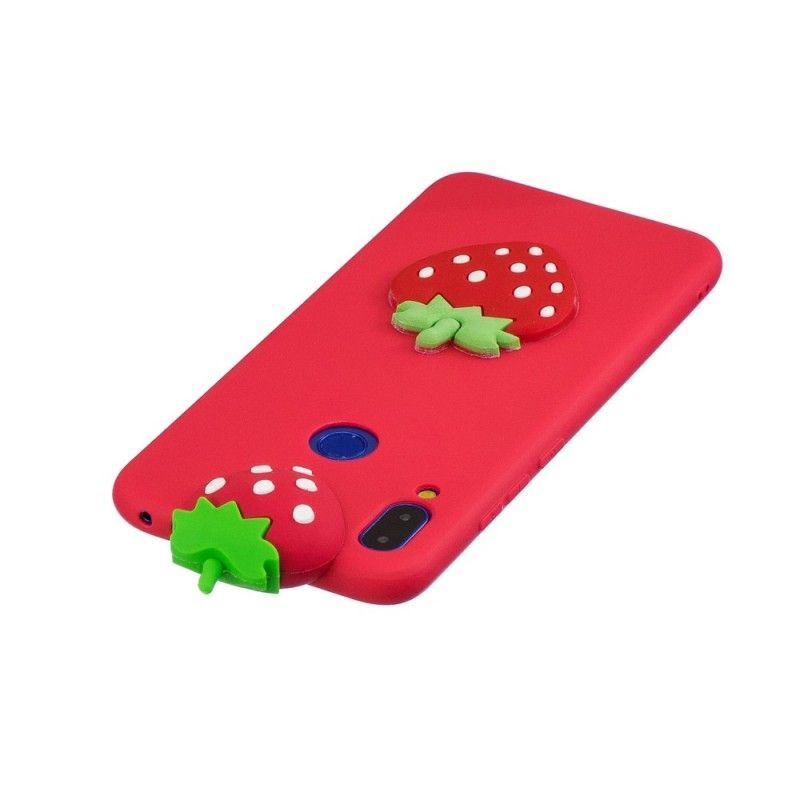 Κάλυμμα Xiaomi Redmi Note 7 3D Φράουλα