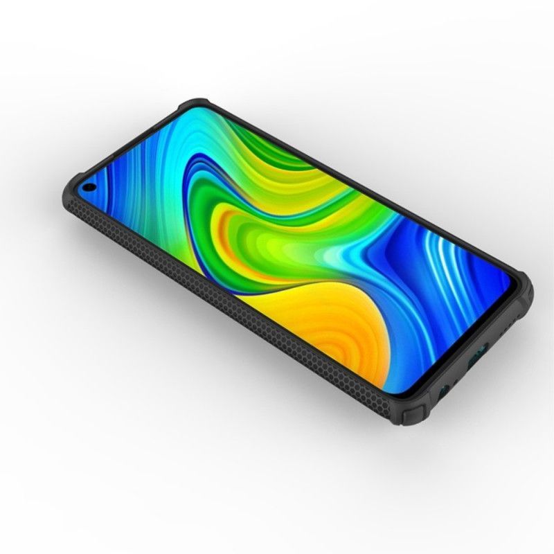 Κάλυμμα Xiaomi Redmi Note 9 Μαύρο Πολεμιστής Με Δαχτυλίδι