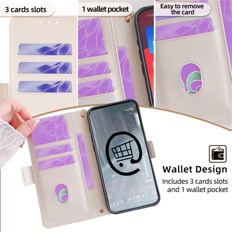 Lederhüllen Xiaomi Redmi Note 14 Pro 5g Handyhülle Goldener Verschluss