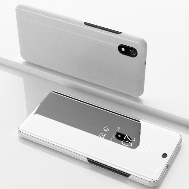 Προβολή Εξωφύλλου Xiaomi Redmi 7A Μαύρο Καθρέφτη Και Ψεύτικο Δέρμα