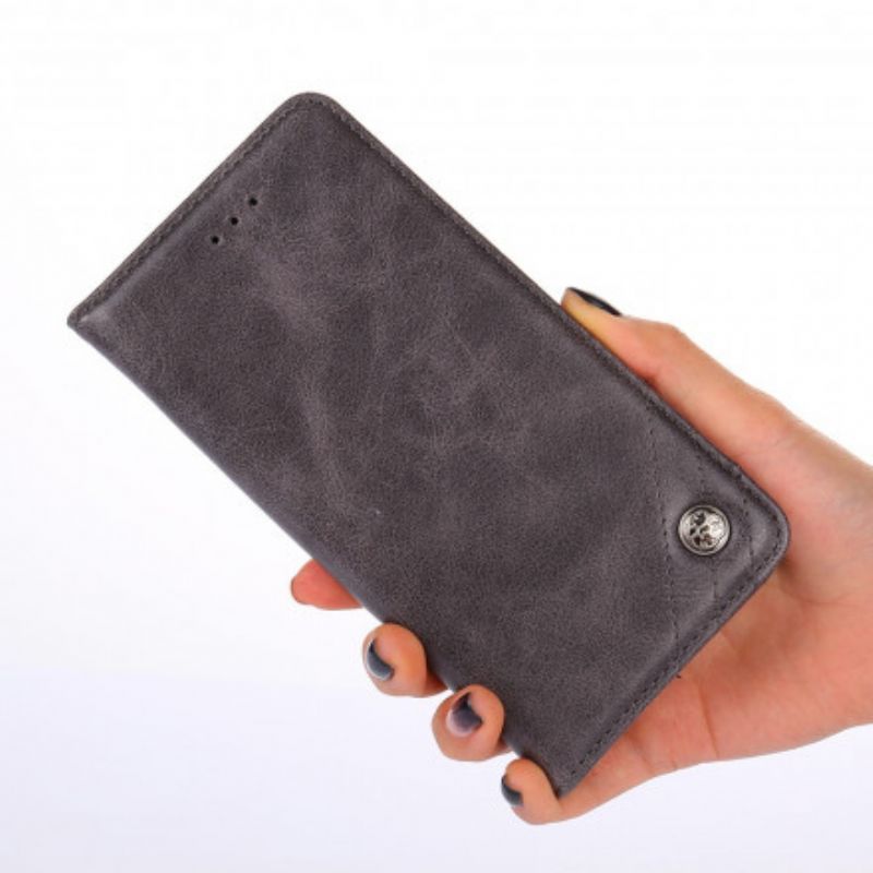 Πτυσσόμενο Κάλυμμα Poco F3 / Xiaomi Mi 11I 5G Δερμάτινο Στυλ Πριτσίνι