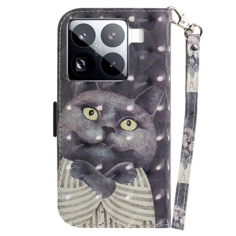 Θηκη Κινητου Xiaomi 15 Pro Θήκες Κινητών Γκρι Λουράκι Γάτας