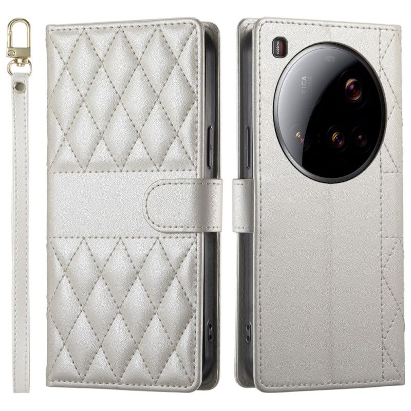 Θηκη Κινητου Xiaomi 15 Ultra Θήκες Κινητών Καπιτονέ Με Λουράκι Και Λουράκι Ώμου