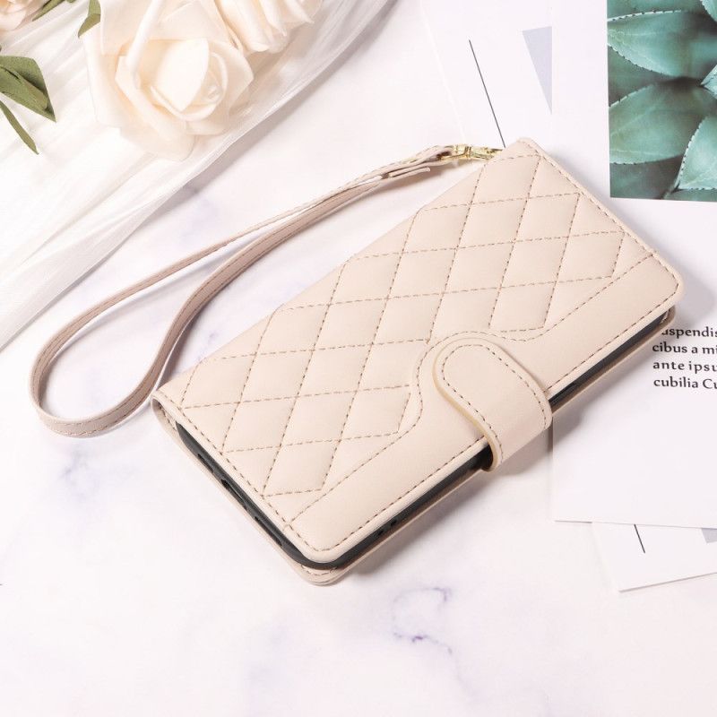 Θηκη Κινητου Xiaomi 15t Pro Θήκες Κινητών Καπιτονέ Με Λουράκι Και Λουράκι Ώμου