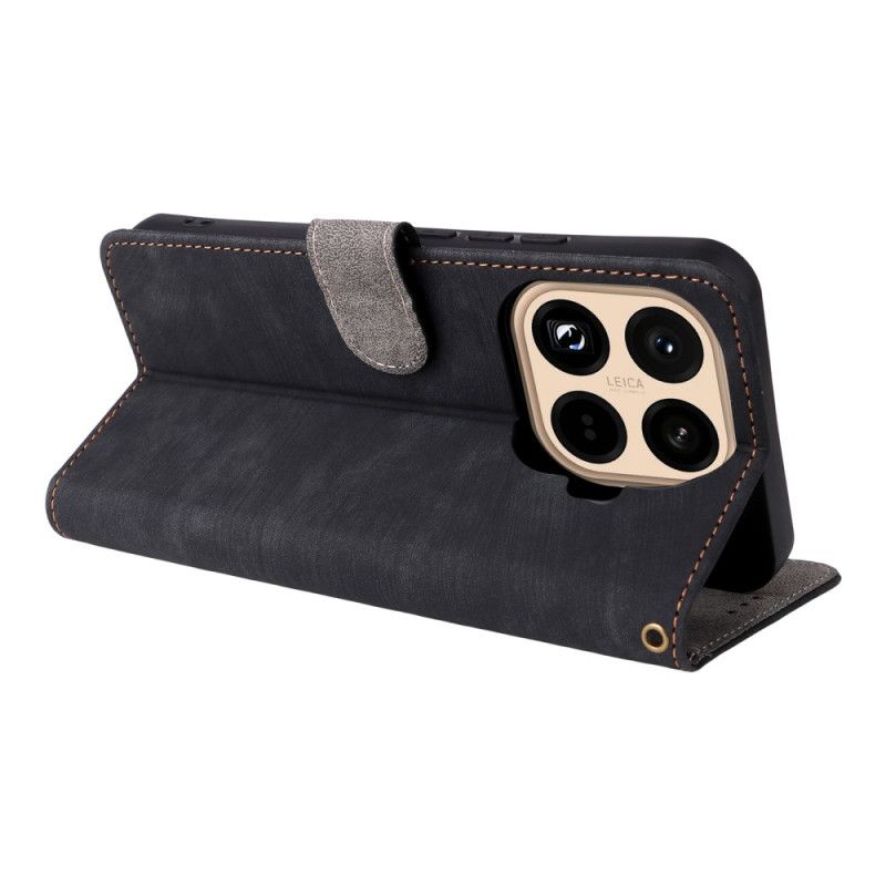 Θηκη Κινητου Xiaomi 15t Pro Θήκες Κινητών Πορτοφόλι Rfid Με Εφέ Σουέτ