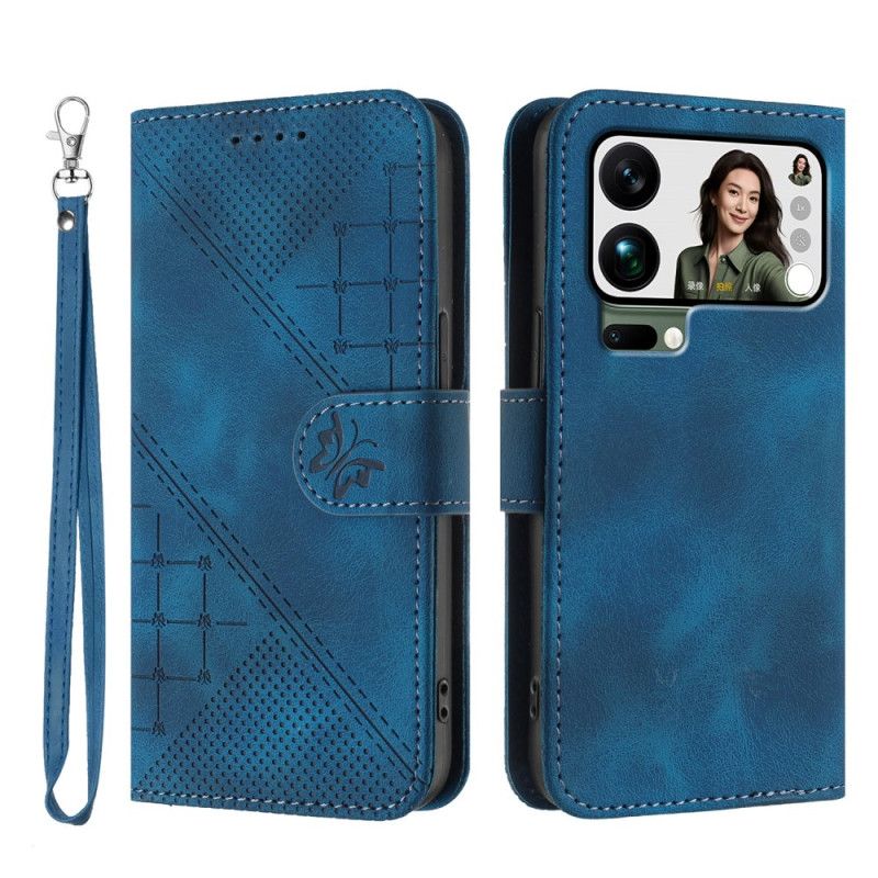 Θηκη Κινητου Xiaomi 17 Pro Max Θήκες Κινητών Πεταλούδα Και Γεωμετρικό Σχέδιο