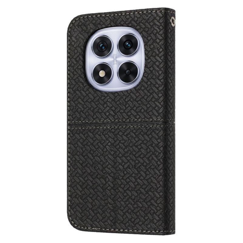 Θηκη Κινητου Xiaomi Redmi Note 14 Pro 4g Θήκες Κινητών Υφασμάτινη Υφή Με Λουράκι