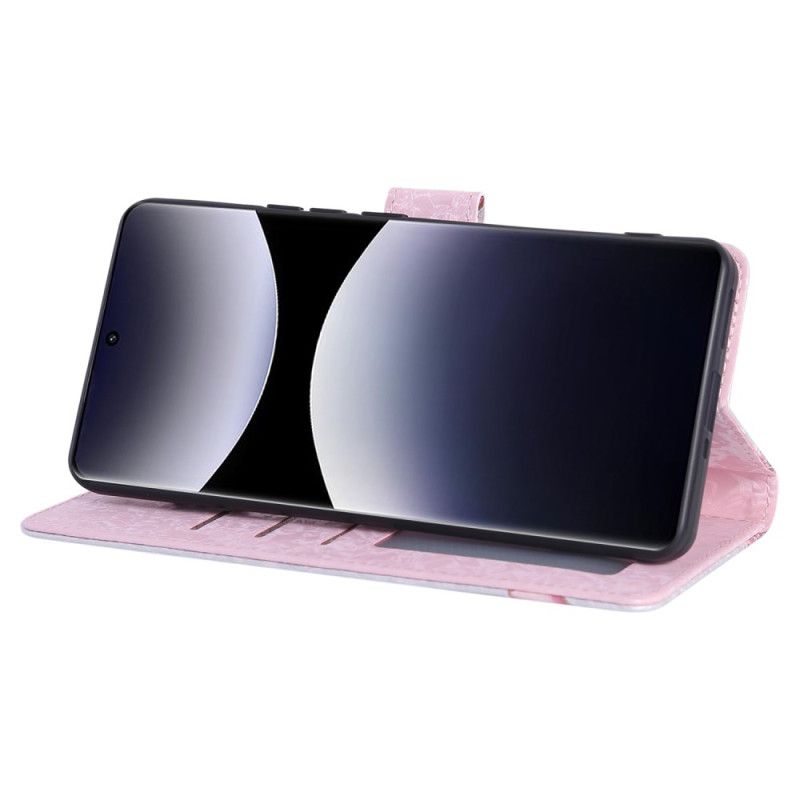 Θηκη Κινητου Xiaomi Redmi Note 14 Pro 5g Σχέδιο Με Λουλούδια Που Μπλοκάρει Την Rfid