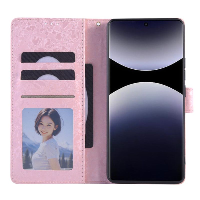 Θηκη Κινητου Xiaomi Redmi Note 14 Pro 5g Σχέδιο Με Λουλούδια Που Μπλοκάρει Την Rfid