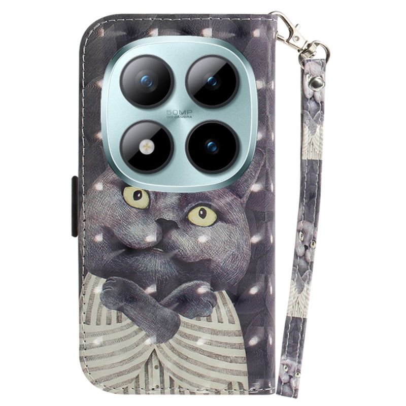 Θηκη Κινητου Xiaomi Redmi Note 15 Pro Plus 5g Θήκες Κινητών Γκρίζα Γάτα Με Τιράντες