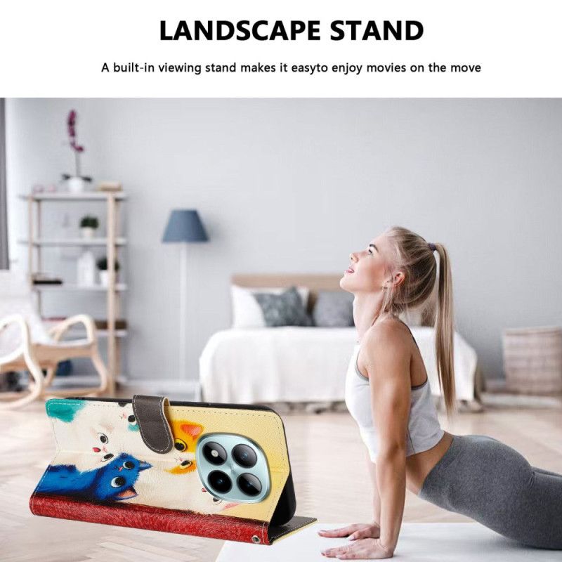 Θηκη Κινητου Xiaomi Redmi Note 15 Pro Plus 5g Θήκες Κινητών Πολύχρωμες Γάτες