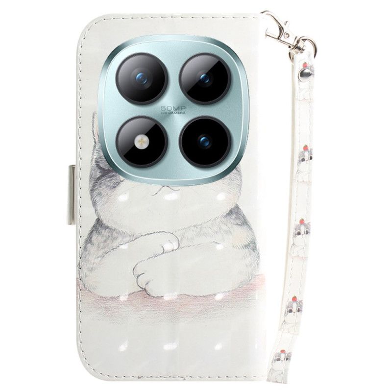 Θηκη Κινητου Xiaomi Redmi Note 15 Pro Plus 5g Θήκες Κινητών Χαριτωμένη Γάτα Με Λουράκι