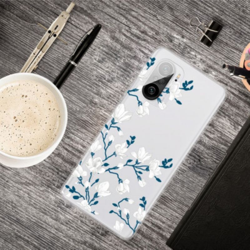 Θήκη Poco F3 / Xiaomi Mi 11I 5G Λευκά Λουλούδια
