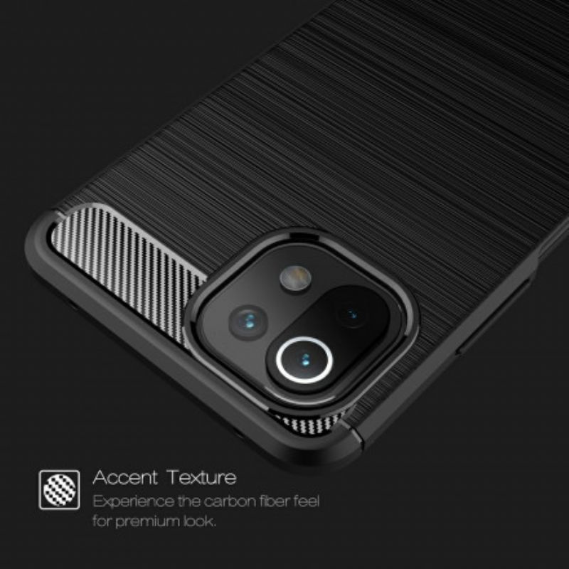 Θήκη Xiaomi 11 Lite 5G Ne/Mi 11 Lite 4G/5G Βουρτσισμένες Ίνες Άνθρακα