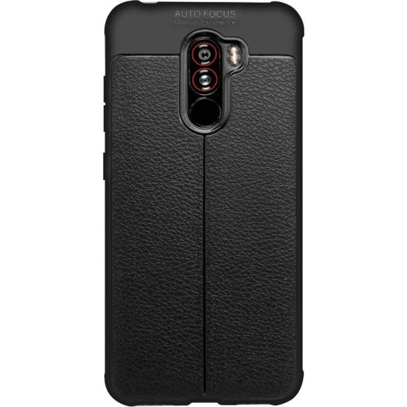 Θήκη Xiaomi Pocophone F1 Μαύρο Imak Ραφές Απομίμησης Δέρματος