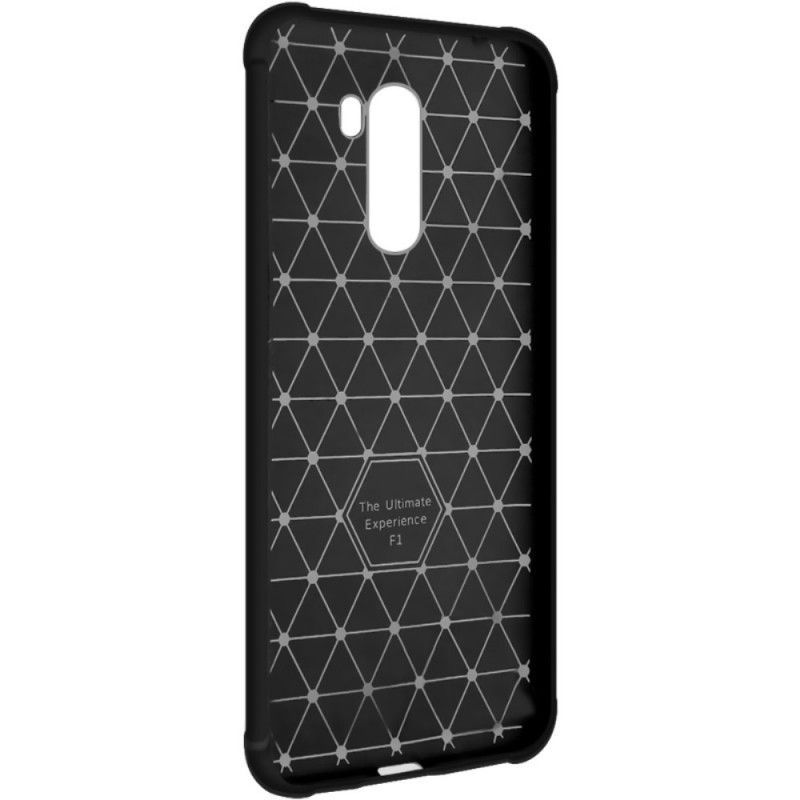 Θήκη Xiaomi Pocophone F1 Μαύρο Imak Ραφές Απομίμησης Δέρματος